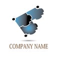 Company logo. In this versione There is a puzzle in the square near the name of the company.
