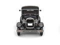 1920s Cool Black Oldtimer Car - Front View