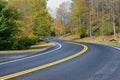 S curve country road Royalty Free Stock Photo