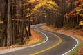 S-curve in Great Smokey Mountains Royalty Free Stock Photo