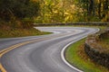 S-Curve Road Skyline Drive Royalty Free Stock Photo