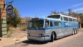 1950s Double Decker Greyhound Bus Royalty Free Stock Photo