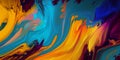 It\'s on dried paint mixed with different colors Generative AI