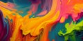 It\'s on dried paint mixed with different colors Generative AI