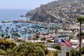 Avalon Harbor on Catalina Island Royalty Free Stock Photo