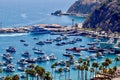 Avalon Harbor on Catalina Island Royalty Free Stock Photo