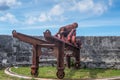 1800s Era Cannon on Fort Fincastle, Nassau, Bahamas Royalty Free Stock Photo