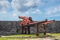 1800s Era Cannon on Fort Fincastle, Nassau, Bahamas Royalty Free Stock Photo