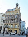 Praga city, historical building of center