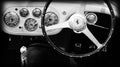 1950s ferrari interior dashboard gauges Royalty Free Stock Photo