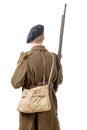 40's french soldier, back view