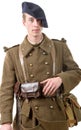 40s french soldier Royalty Free Stock Photo