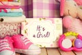 It`s a girl card.