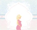 It`s A Girl! - pregnant woman card