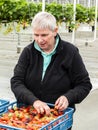 Female Worker at Strawberry Glass House