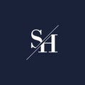 SH initial modern logo designs inspiration, minimalist logo template