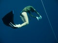 It's hard to take deep freediving photos