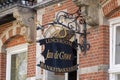 Jan de Groot metal sign in the historical city Den Bosch. Royalty Free Stock Photo