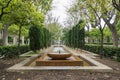 S`Hort del Rei gardens Water fountain, Palma de Mallorca. Balearic islands of Spain Royalty Free Stock Photo