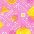 1980s inspired memphis pattern background Royalty Free Stock Photo