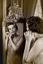 1920s lady in mirror