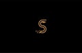 S letter linear shape luxury flourishes ornament logotype