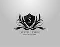 S Letter Logo. Inital S Majestic Shield design
