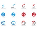 S letter logo and symbol design vectors.