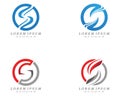 S letter logo and symbol design vectors.
