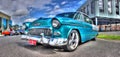 1950s light blue Chevy Bel Air