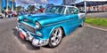 1950s light blue Chevy Bel Air