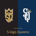 S-logo Queens. SQ letters