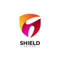 S logo and shield design vector, security logos