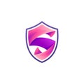 S logo and shield design vector, security logos