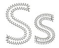 The S of a metal spring Royalty Free Stock Photo