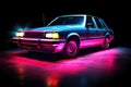 80s neon car 80s retro nostalgic