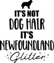 It`s not dog hair, it`s Newfoundland glitter