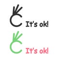 It\'s okey icon. Povitive choice symbol. Sign yes vector