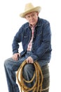 He`s an Old Cowhand Royalty Free Stock Photo