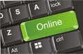 It`s online button Royalty Free Stock Photo
