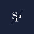 SP initial modern logo designs inspiration, minimalist logo template