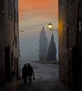 S Quirico street Royalty Free Stock Photo