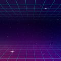 80s Retro design Futurism Sci-Fi Background Illustration Royalty Free Stock Photo