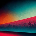 1990s Retro Design Imagery Abstract Fire Smoke Flame Design Colours Orange Generative AI