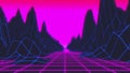 80s Retro Futurism Background Loop