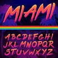 80s Retro Futurism style Font