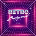 80s Retro Sci-Fi Background Royalty Free Stock Photo