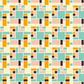Mid Century retro vintage Pattern 70s Royalty Free Stock Photo