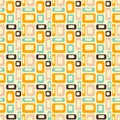 Mid Century retro vintage Pattern 70s Royalty Free Stock Photo