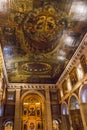 S. Roque Church, Lisbon, Portugal - ceilling and main altar Royalty Free Stock Photo